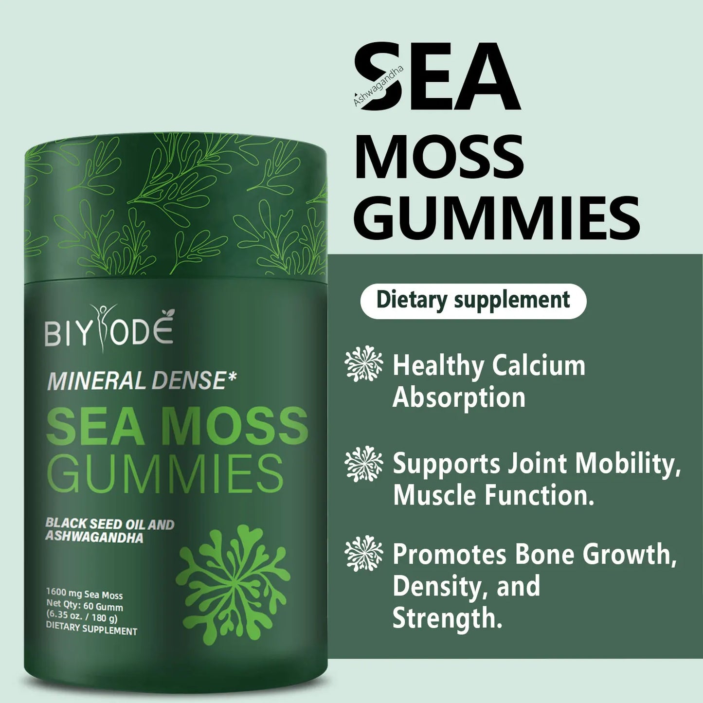 Sea Moss Gummies 1600 Mg Gummies